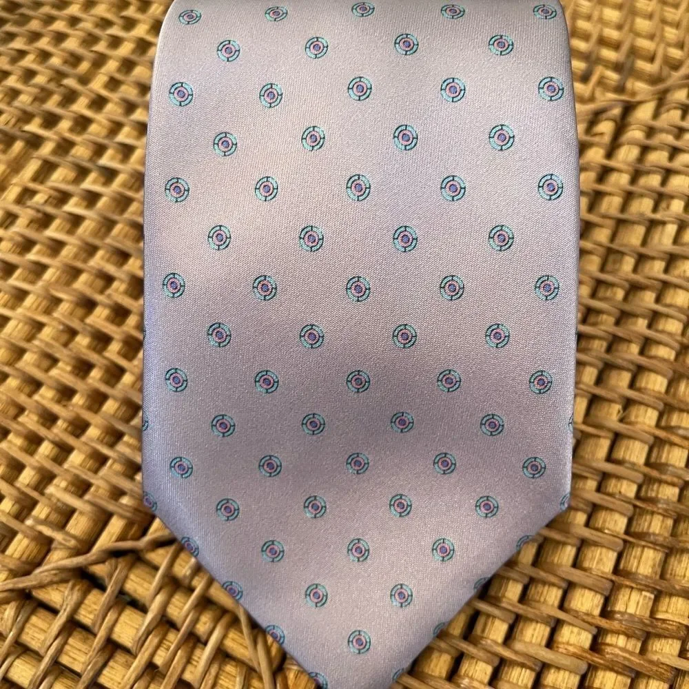 *Egan Von Fostenberg* Pastel Lavender Silk Blend Mens Tie EUC
